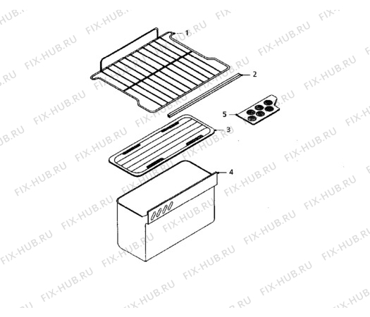 Взрыв-схема холодильника Tricity Bendix EBL4W - Схема узла Furniture